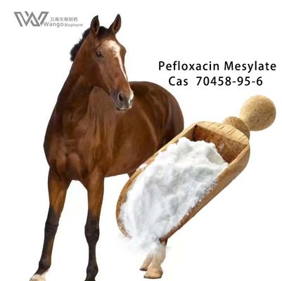 Pefloxacin Mesilate Veterinary API , 99.99% Antifungal Veterinary Drugs 70458-95-6