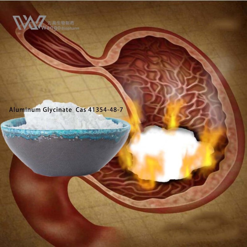 Cas 41354-48-7 Aluminum Glycinate Gastric Duodenal Ulcers Treatment